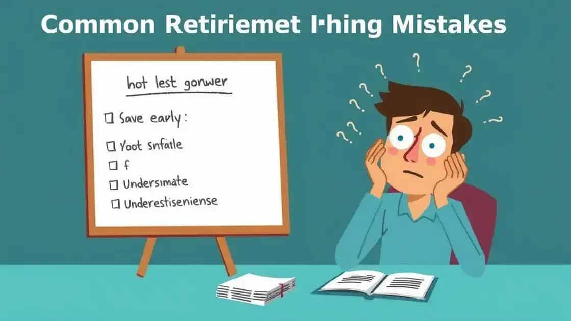 Common retirement planning mistakes to avoid