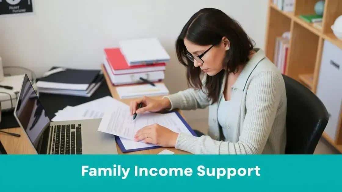 How to apply for family income support