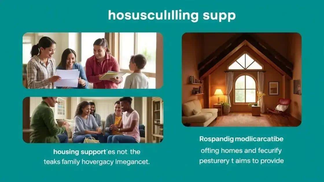 Different types of housing support available