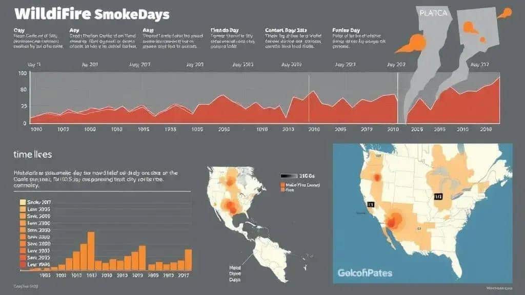 Historical data on wildfire smoke days Historical data on wildfire smoke days