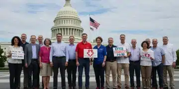 Diverse Americans await healthcare policy changes at US Capitol