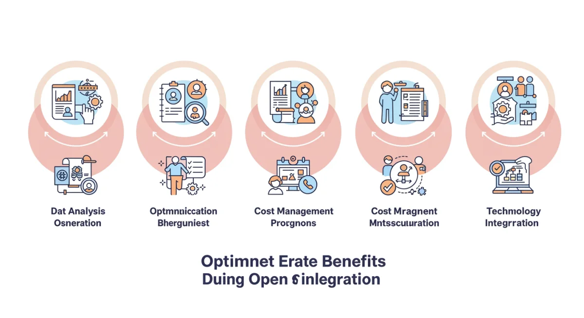 Infographic showing five strategies for optimizing employee benefits