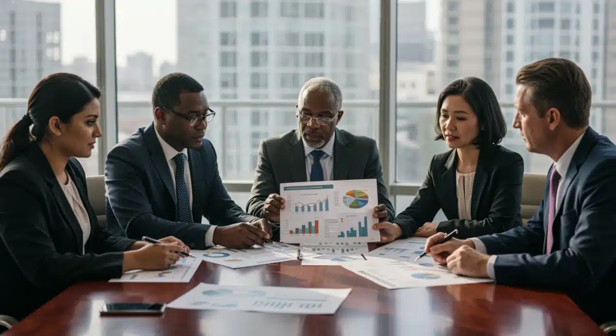 Business leaders strategizing for environmental policy changes