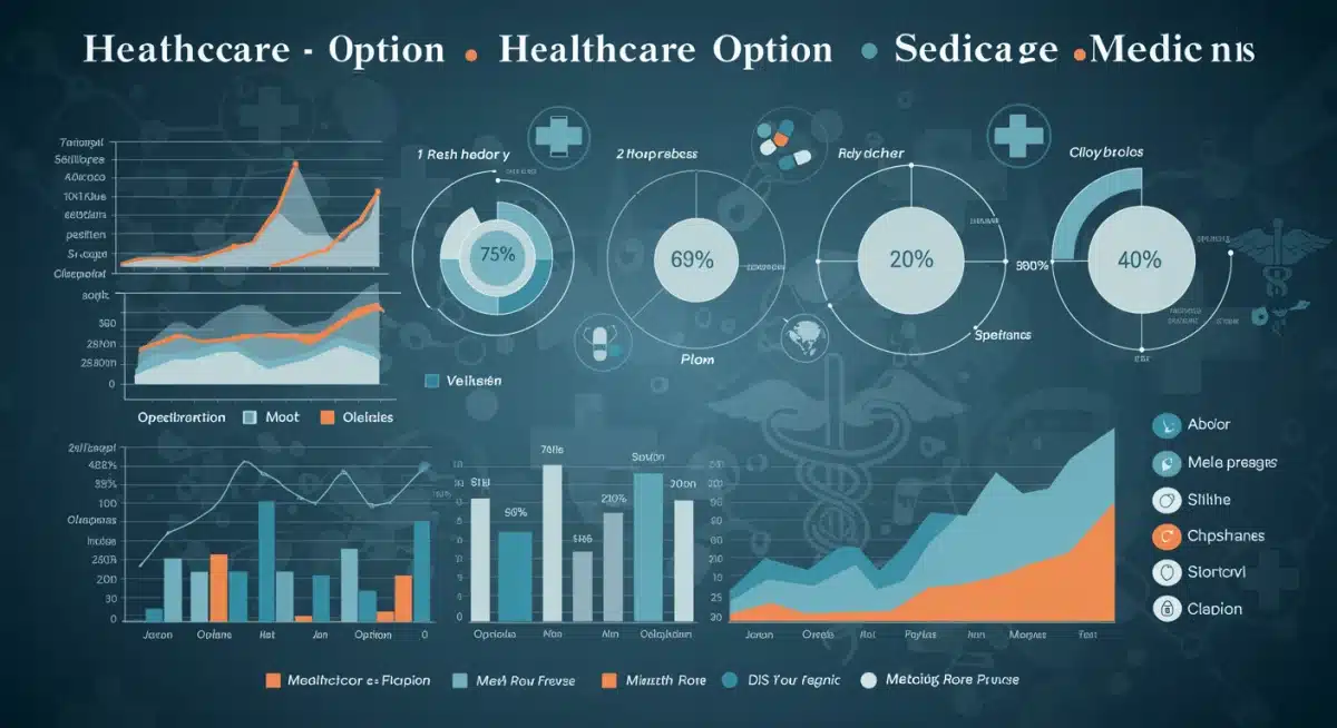 Infographic comparing federal healthcare plan options and benefits.