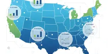 Map of US showing 2026 unemployment benefit changes and state variations