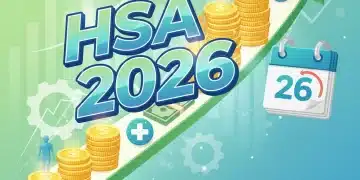 Illustration of maximizing HSA contributions for 2026, showing financial growth and healthcare savings.