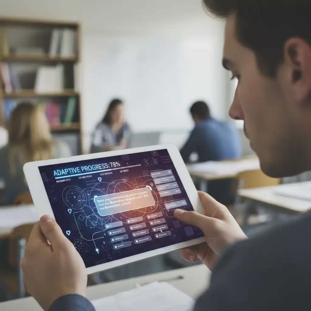 Student engaging with AI personalized learning platform