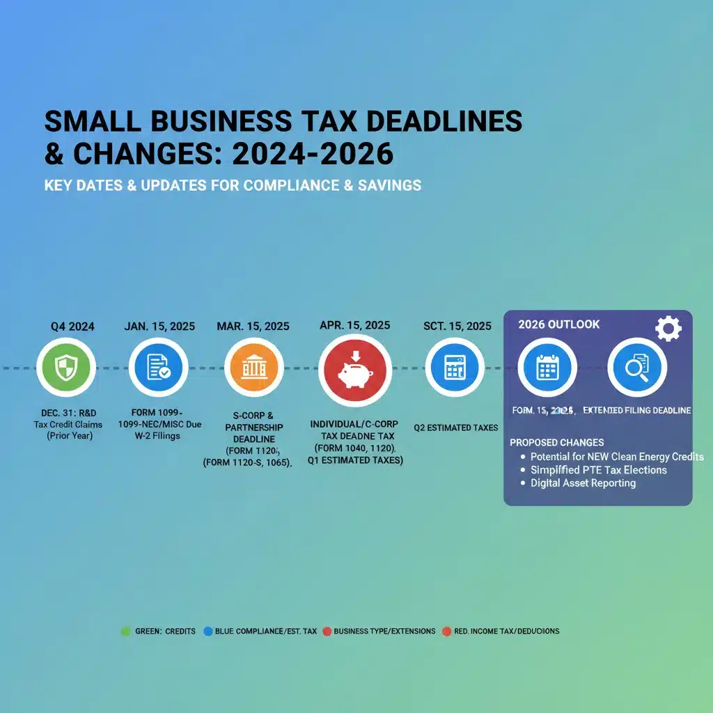 Timeline of federal tax code changes for small businesses