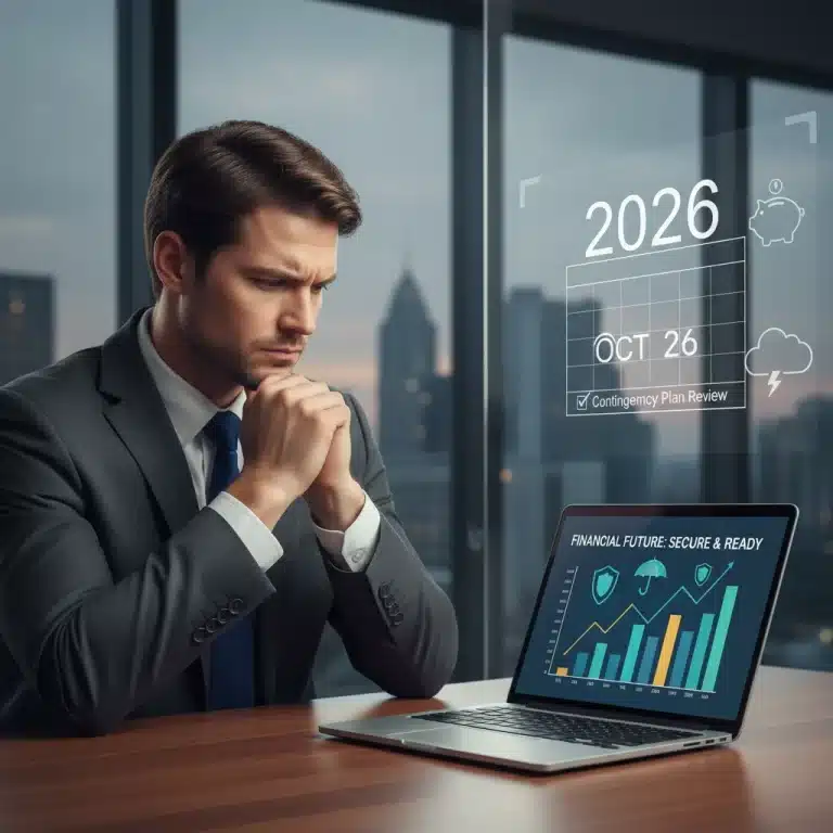 Professional contemplating disability insurance options in 2026