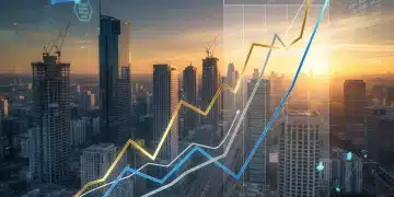 Stock market forecast chart showing Q1 2026 growth projections for key US sectors.