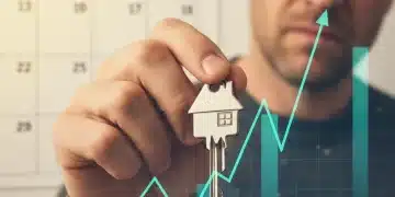 Navigating 2026 Federal Reserve Interest Rate Hikes: Mortgage Impact Explained Hand holding house key with rising financial graph and 2026 calendar in background, representing mortgage rate changes.